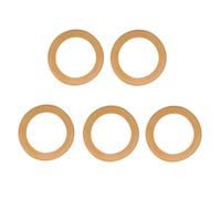 Lot de 5 segments de piston en caoutchouc pour compresseur d'air silencieux 550 W/1100 W/1500 W - Résistance aux hautes températures Jaune (550 W)