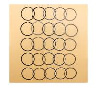 Lot de 5 Segments Piston 39 mm for débroussailleuse GX31, GX35, GX35NT, HHT35S, UMK3, 13010-ZM5-000