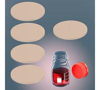 Lot de 5 septa en silicone PTFE pour bouchon à vis PBT GL45 à couvercle ouvert, diamètre extérieur : 43 mm, lot de 5 (septa en silicone GL45 PTFE)