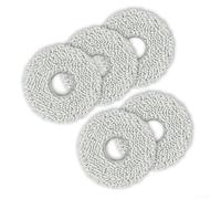 Lot de 5 serpillères de rechange pour Ecovacs pour Deebot T50 Pro pour les maisons avec animaux domestiques et enfants