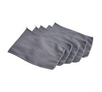 Lot de 5 serviettes de bain douces et exfoliantes pour gommage du corps avec tissu en coton polyester conçu pour un renouvellement doux de la peau et une utilisation sous la douche (gris)