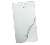 Lot de 5 serviettes de table pré-imprimées pour restaurant - Numérotées en série - 7076-RES