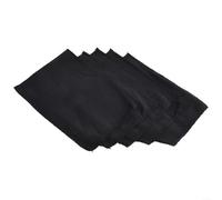 Lot de 5 serviettes exfoliantes douces pour un soin corporel comme au spa pendant la douche (noir)