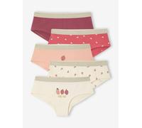 Lot de 5 shorties fille vieux rose 6A