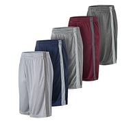 Lot de 5 Shorts de Sport Active Athletic Performance Dry-Fit résistants à la Transpiration pour Homme, Lot de 5, Taille 4XL