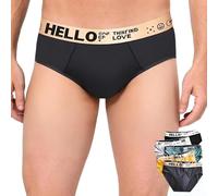 Lot de 5 slips pour homme - Taille mi-haute - Doux et extensible - Taille élastique