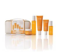 Lot de 5 soins du visage à la vitamine C - Soin anti-rides avec sérum, crème de jour, crème de nuit, gel nettoyant - Toner + protection solaire SPF 50 - Anti-âge, soin de la peau - Coffret cadeau pour