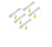 Lot de 5 sondes thermocouple de type K pour TM902C, TES1310, TM6801 avec pointe de sonde de 5 mm et câble en fibre de verre pour industriels et