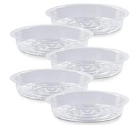 Lot de 5 soucoupes en Plastique Robuste pour Plantes d'intérieur et d'extérieur (25,4 cm)