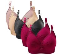 Lot De 5 Soutiens-Gorge De Sport Femme Push Up Ultra Confortable Brassière sans Armature Brassière Sport Rembourré pour Fitness Yoga Quotidien Soutiens-Gorge De Sport Femme