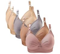 Lot De 5 Soutiens-Gorge De Sport Femme Push Up Ultra Confortable Brassière sans Armature Brassière Sport Rembourré pour Fitness Yoga Quotidien Soutiens-Gorge De Sport Femme