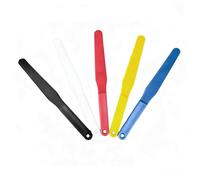 Lot de 5 spatules en plastique pour sérigraphie, 28,7 cm, couleurs assorties pour sérigraphie, pelle durable pour peinture et colle, outil d'atelier d'art