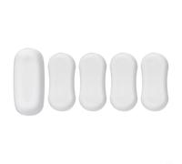 Lot de 5 stabilisateurs de siège de toilette en silicone robuste pour éviter de glisser - Réduction du bruit - Joint de rechange pour sièges standard - Transparent
