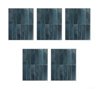 Lot de 5 stickers muraux effet 3D - En polyuréthane - Résistant à la chaleur - Lavable - Pour carrelage mural - Rénovation - 229 x 290 mm (D)