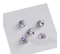 Lot de 5 strass 3D transparents pour ongles pour femme