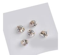 Lot de 5 strass transparents pour ongles 3D - Décoration artistique pour les ongles - Pour mariage - Avec 5 strass transparents