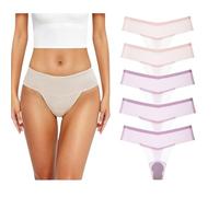 Lot de 5 Strings Cache-Slips Camel Toe, sous-vêtements sans Coutures pour Femme, Gainants et avec Protection. (D,S)
