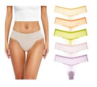 Lot de 5 Strings Cache-Slips Camel Toe, sous-vêtements sans Coutures pour Femme, Gainants et avec Protection. (B,TTG)