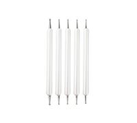 Lot de 5 stylets à bille à double extrémité pour mandala, peinture sur roche, gaufrage, poterie, argile, nail art