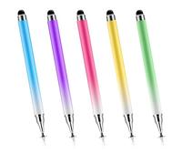 Lot de 5 stylets de haute précision et sensibilité pour écran tactile, iPad, iPhone, tablettes iPad/Android, ordinateurs portables et écrans tactiles