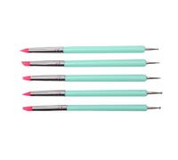 Lot De 5 Stylets De Poterie À 2 Voies, Outils De Sculpture En Argile Polymère, Outils De Sculpture Pour Nail Art, Outils De Pointillage En Silicone