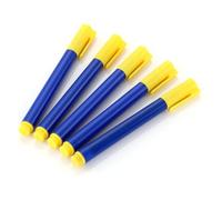 Lot de 5 Stylo Détecteur de Faux Billets, Marqueurs de Vérification de Billets de Banque, Stylo Faux Billet pour Euro Dollar Livre Sterling
