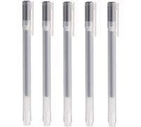 Lot de 5 stylos à bille Muji - 0,5 mm - Encre gel - Anti-fuite 0.5mm Noir