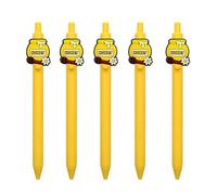 Lot de 5 stylos à bille rétractables à encre noire pour journal intime, école infirmière, fournitures de bureau ergonomiques pour employés de bureau