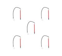 Lot de 5 stylos à corde élastique durable pour appareils à écran résistif fournitures informatiques industrielles pour lecteur de jeux vidéo machine en métal rouge
