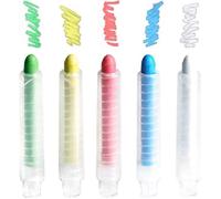 Lot de 5 stylos à craie colorés - ZGEER - Sans poussière - Lavables - Non toxiques
