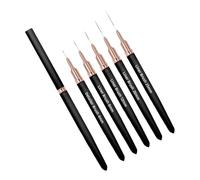 Lot de 5 stylos à dessin professionnels pour nail art avec pointes flexibles, prise en main confortable et pinceau non précis