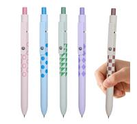 Lot de 5 stylos à encre gel à séchage rapide Noir