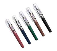 Lot de 5 stylos à encre gel de 0,5 mm à séchage rapide - Noir - Format de poche - Pour écrire, journal, bureau, fournitures scolaires, écriture courte et lisse - Séchage rapide - Fournitures de bureau