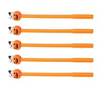 Lot de 5 stylos à encre gel fantaisie pour Halloween, dessin animé pour enfant, étudiant, adulte, écriture, journal, école, papeterie, dessin animé d'Halloween
