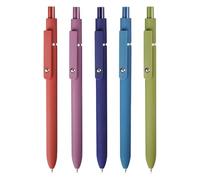 Lot de 5 stylos à encre gel pour journal intime - Encre noire à pointe fine - Doux au toucher - Stylos d'écriture lisses - Stylos à encre gel rétractables à séchage rapide pour journal intime, prise