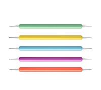 Lot de 5 stylos à pointe sphérique à double pointe pour pointiller les ongles, stylos de peinture à points, outils de pointillage