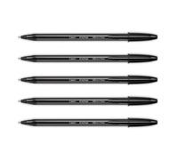 Lot de 5 Stylos Bille Cristal Exact Pointe Ultra Fine Noir - BIC - 992603-5 - Bille - Fine - Noir