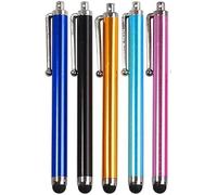 Lot de 5 stylos condensateurs en métal multicolores pour écran tactile pour tablette, téléphone, ordinateur portable, accessoires électroniques
