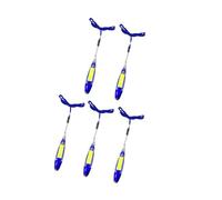 Lot de 5 stylos d'accompagnement d'apprentissage avec notes adhésives, lumière LED intégrée et corde de suspension pour la productivité à l'école ou au travail