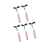 Lot de 5 stylos d'accompagnement d'apprentissage avec notes adhésives, lumière LED intégrée et corde de suspension pour la productivité à l'école ou au travail