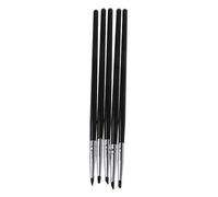 Lot de 5 stylos de façonnage d'argile en silicone pour sculpter la cire, sculpter, peindre, poterie, outils avec poignées souples et porte-clés