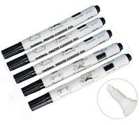 Lot de 5 stylos de nettoyage pour imprimante thermique - Kit de nettoyage électronique pour machine d'impression, stylo d'élimination de la poussière, stylo d'imprimante de factures, tête d'impression