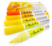 Lot De 5 Stylos De Peinture A L'eau Ecoline Royal Talens Jaune