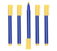 Lot de 5 stylos de vérification de billets de contrefaçon - Marqueur de vérification des devises - Testeur de faux billets - Outil anti-fraude