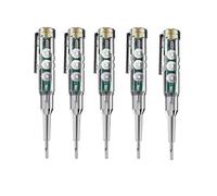 Lot de 5 stylos électriques spécialisés - Détection de rupture - Lumière colorée - Multifonctionnel - Détection intelligente d'induction - Test électrique - Tournevis à stylo électrique (mise à