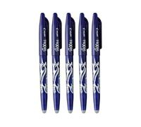 Pilot Stylos FriXion Ball - Pointe moyenne 0,7 mm effaçable - Lot de 5 Bleu