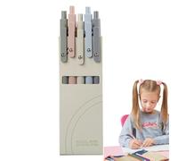 Lot de 5 stylos gel à pointe fine à séchage rapide pour journal, notez | Lot de 5 vis rétractables pour écriture rétractable, stylo à encre, corps doux et confortable, pas de crayons à poisson pour