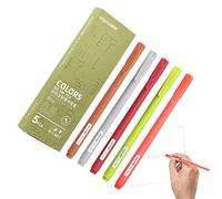 Lot de 5 stylos gel colorés à colorier, à séchage rapide, accessoires de journalisation pour étudiants, stylos de scrapbooking pour adultes, papeterie pour étudiants