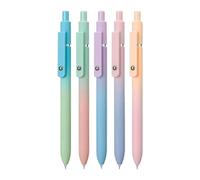 Lot de 5 stylos gel créatifs à séchage rapide à pointe fine | Parfait pour prendre des notes à l'école à la maison | Expérience d'écriture avec précision et style