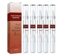Lot de 5 stylos pour enlever les taupes, les grains de beauté, les grains de beauté naturels et non irritants, pour le visage, le corps, le cou, les aisselles et la santé de la peau
